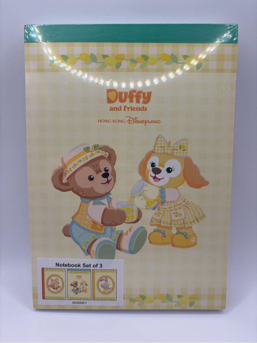 Disney Duffy and Friends Lemon Yellow & Teal Notebook Set